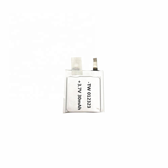Rechargeable 3.7v Smallest 1mm Thickness ultra Thin Lipo Battery 012323 30mAh