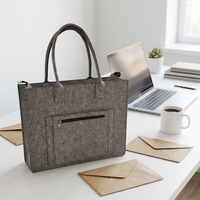 Panier de rangement pliable en polyester imperméable avec poignée, motif personnalisé OEM, pour ordinateur portable, maison et bureau