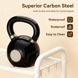 Estante de Almacenamiento para Sobre el Inodoro, Estante Metálico Impermeable Independiente, Organizador de Baño con Ganchos para Ahorrar Espacio - Product Image 2