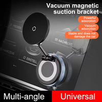 Support de chargeur sans fil 15W, support magnétique pour téléphone, support de voiture pour tous les téléphones, support magnétique à ventouse