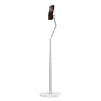 Support de sol pour téléphone et tablette, réglable multi-angle à 360° °   Support conique rotatif pour utilisation au lit, pour commande en gros