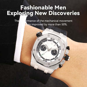 Reloj de Buceo de Alta Calidad con Caja Sólida Personalizada, Movimiento Mecánico, Esfera de Cristal de Zafiro, Resistente al Agua hasta 50 Bares, Acero Inoxidable - Product Image 3