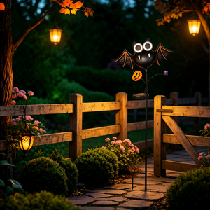<span class=keywords><strong>Lampe</strong></span> solaire LED fantaisie en forme de chauve-souris avec accents d'ailes, éclairage effrayant pour allée de jardin, haute luminosité, résistante à l'eau IP65, Halloween - Product Image 5