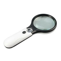 LARREX 3X LED Lights 45X Handheld Mini Pocket Portable Loupe Loupe pour Lire Couture Insecte Hobby Observation 1 An