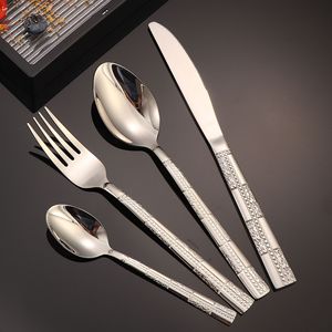 Stainless Steel Western Cutlery Set <b>Knife</b> Fork Spoon Mirror Polished Durable Tableware For Hotel Steak Dessert Use - Product Image 2