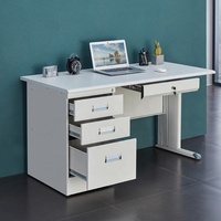 Bureau de style moderne blanc avec tiroirs, prix direct d'usine