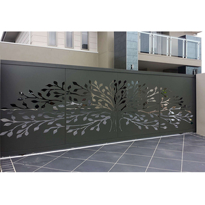 Clôture de jardin en aluminium pour projet américain, revêtement poudré, semi-privée, pour extérieur - Product Image 3