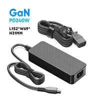 Adaptateur d'alimentation GaN 240W PD3.1 USB-C OVP OTP pour ordinateur portable Framework 16, serveur NVIDIA DGX Spark, robot humanoïde, appareil PoE