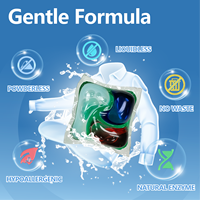 Capsules de lavage en gel écologiques jetables arc-en-ciel, distributeur de détergent liquide pour le nettoyage des vêtements