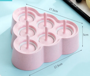 Customized Logo DIY Eco-Friendly Silicone Popsicle Mold Soft Cube Tray for Kid's Lollipop Pop Ice Cream Maker - Product Image 2
