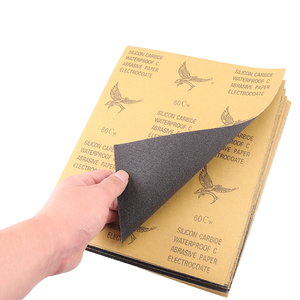 Juego <span class=keywords><strong>de</strong></span> Papel <span class=keywords><strong>de</strong></span> <span class=keywords><strong>Lija</strong></span> <span class=keywords><strong>de</strong></span> Carburo <span class=keywords><strong>de</strong></span> Silicio Impermeable para Uso en Seco y Húmedo con Grano 60, Personalizable OEM - Product Image 4