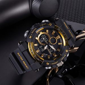 Montre analogique-numérique à double affichage SMAEL 8048 pour homme, chronographe, alarme, étanche, montre-bracelet LED, réveil, date - Product Image 4