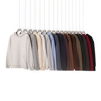 Fabricants de vêtements personnalisés 420 grammes printemps et automne couleur unie neutre sweat à capuche à manches longues pantalons de survêtement