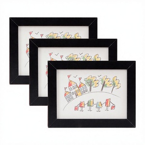 Marco de Fotos Vertical Magnético, Desmontable y Plegable, de Madera, para Colgar en la Pared, Soporte de Exhibición, Almacenamiento para Pinturas Infantiles - Product Image 3