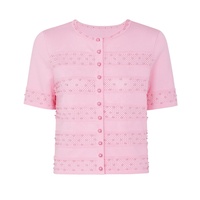 Ensemble robe et haut en tricot perlé élégant de haute qualité OUDINA Fashion en stock