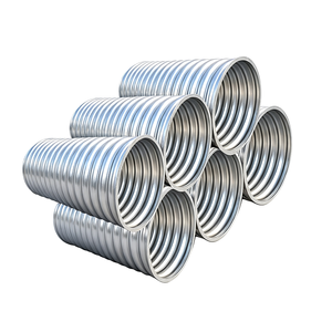 ท่อเหล็กลูกฟูกชุบสังกะสีสำหรับระบายน้ำบนถนนและโครงสร้างทางหลวง ผู้จัดจำหน่ายท่อระบายน้ำแบบลูกฟูก - Product Image 1