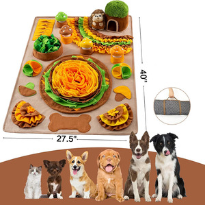 <b>Large</b> Pet Snuffle <b>Mat</b> for Dogs Sniff <b>Mat</b> with Puzzle Toy Interactive Toys Portable Feeding <b>Mat</b> for Pet Foraging Skills - Product Image 3