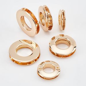 WADORN Ojales de aleación metálicos de tornear, redondos de 1 mm, con orificio de cierre a presión, tipo anillo en O, conector de lazo para bolsos, para manualidades DIY - Product Image 5