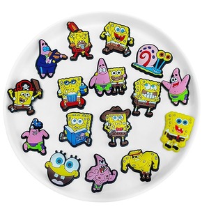 Personalizzato popolare cartone animato <span class=keywords><strong>SpongeBob</strong></span> SquarePants Pvc decorazione di scarpe alla moda <span class=keywords><strong>SpongeBob</strong></span> SquarePants fascino scarpe - Product Image 5