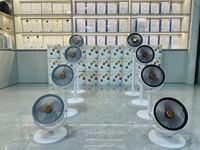 Ventilateur de sol électrique rechargeable 4000 mAh en gros, 5 vitesses, circulation d'air, contrôle numérique, ventilateur de refroidissement d'air domestique à batterie