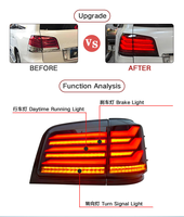 LED Feu Arrière Feu arrière 2012-2014 année Boîtier rouge Pour Lexus CYGNUS LX570 J200 Pour Lexus URJ200