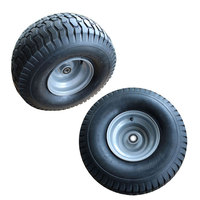 Roue gonflable en caoutchouc de grande taille 20x10.00-8, moyeu métallique, motif pelouse, capacité de charge de 100 à 200 kg, garantie 1 an