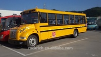Bus scolaire neuf de fabrication chinoise, 52 places, jaune, diesel, transmission manuelle, à prix avantageux