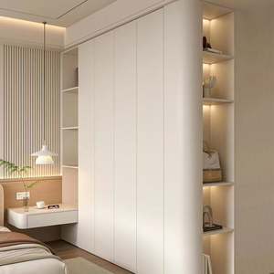 Armoires de chambre principale de style contemporain pratique haut de gamme, série blanche - Product Image 1
