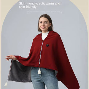 Wholesale Polyester <b>Blanket</b> Autumn Winter Heating <b>Throw</b> Shawl 3 Levels Anti-Bacteria Eco-Friendly Washable for Home Office Use - Product Image 3