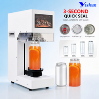 Machine de scellement de montée entièrement automatique pour PET Pop peut nouvelle condition 110v 220v tasse boisson alimentaire bouteille scellant pour emballage en papier