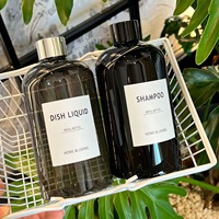 Bouteille de diffuseur de parfum de roseau en plastique de luxe 500ml ronde vide or clair noir aromathérapie bouteille de diffuseur de parfum de roseau