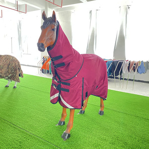 Ripstop Броня Прочный Баллистический полиэстер водонепроницаемый 1200D зимняя лошадь одеяло для пересеченной местности - Product Image 1