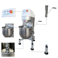 Nouveau batteur planétaire commercial avec bol en acier inoxydable, multifonctionnel, 5 vitesses, pour les produits de boulangerie à base de farine, de lait et d'eau