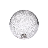 Globe en verre craquelé transparent, pièces de rechange en verre à filetage interne G9 en métal pour luminaires suspendus et appliques murales, vente en gros