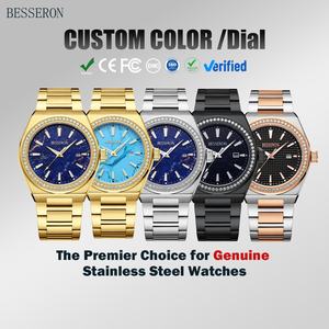 Reloj de Cuarzo de Lujo para Hombre, Diseño Ejecutivo, Esfera con Agujas, Caja de Acero Inoxidable, Movimiento Japonés, Resistente al Agua 5ATM, Personalizable - Product Image 2