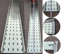 Tray Kabel Konstruksi Industri Anti-Korosi dari Baja Galvanis/Stainless Steel/Aluminium Berlubang untuk Pemasangan Kabel