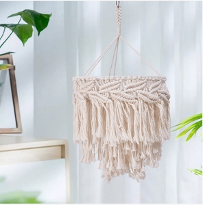 Saldi diretti in fabbrica <span class=keywords><strong>paralume</strong></span> in <span class=keywords><strong>corda</strong></span> di cotone nordico stile bohémien casa morbida decorazione <span class=keywords><strong>paralume</strong></span> - Product Image 6