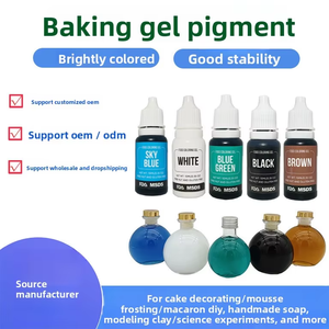Pigmento de Gel de Grado Alimenticio con Logotipo Personalizado de Fábrica, Colorante de Alimentos en Gel Multicolor ODM para Producción a Granel de Marcas de Panadería - Product Image 1