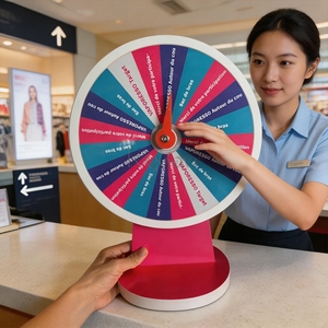 Ruleta de la Fortuna Eléctrica con Luces LED para Mesa, <span class=keywords><strong>Sorteo</strong></span> de Bingo, Lotería, Premios Aleatorios, Personalizable - Product Image 1