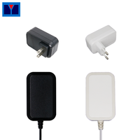 Adaptateur secteur AC/DC 5V 12V 24V 2025 en matériau PC, prise US EU UK pour système de sécurité de sonnette