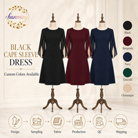 Robe à manches papillon pour femmes, robe courte pour invitées de soirée cocktail d'été