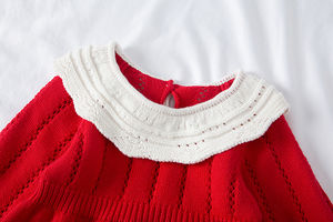 Barboteuse à bulles pour bébé, <span class=keywords><strong>combinaison</strong></span> pour nouveau-né, ensemble en <span class=keywords><strong>Crochet</strong></span> pour filles, manches longues, vêtements en tricot, barboteuse pour bébé, automne hiver - Product Image 2
