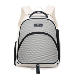 YUEBAITU Mesh <b>Pet</b> Backpack <b>Carrier</b> Solid Color Breathable Zipper Closure for Small Animals - Product Image 2