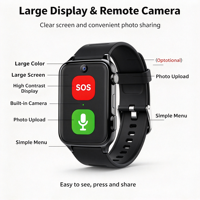 Jam Tangan Pintar Lansia S9 GPS 4G SOS Deteksi Jatuh Pengingat Obat Panggilan Video & Suara Anti Hilang untuk Perawatan Lansia