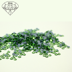 ASFA133 Peridot Hot Fix Rhinestones SS4-SS20 <b>Size</b> Wholesale Shiny Rhinestones For Crafts Crafting Fabric Bag DIY Decoration - Product Image 3