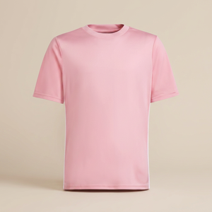 เสื้อยืดคอกลมสีชมพู แขนสั้น สำหรับผู้ใหญ่ ใส่ได้ทั้งชายและหญิง ระบายอากาศได้ดี สีพื้น ทรงปกติ ผลิตจากโพลีเอสเตอร์ เหมาะสำหรับทุกฤดูกาล - Product Image 3
