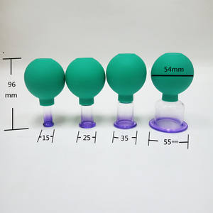 Nuevo Set de Ventosas de Vidrio con Cabezal de Goma <span class=keywords><strong>para</strong></span> <span class=keywords><strong>Masaje</strong></span> Facial Anticelulítico y Terapia China - Product Image 6