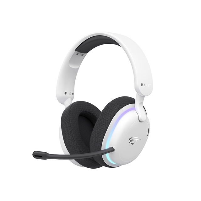 Havit Fuxi -H7 Audifonos Gamer Noise-cancelling Wireless Headset Over Ear Headphone 2.4G RGB Gaming Headphones