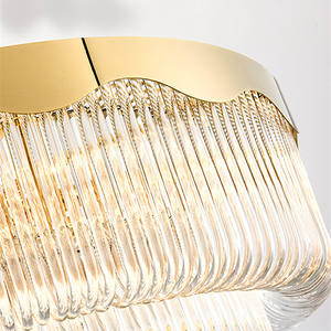Luminaire Décoratif Intérieur Villa Salon Or Luxe Moderne Européen Led Lustre Cristal Lumière - Product Image 4