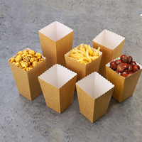 Boîte de papier d'emballage de seau de pop-corn de qualité alimentaire bon marché de logo personnalisé imprimé en gros